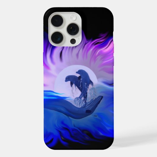 Les dauphins au clair de lune (Verso)