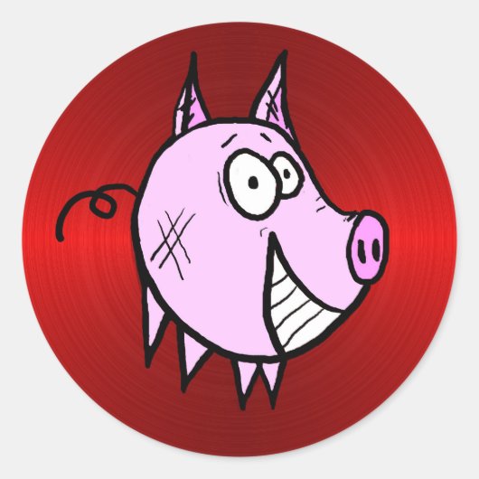 Les de Grote Rode Sticker (Voorkant)