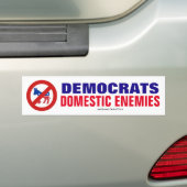 Les Démocrates Sont Des Ennemis Intérieurs Sticker (En voiture)