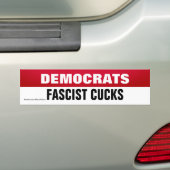 Les Démocrates Sont Un Sticker À Cucks Fasciste (En voiture)