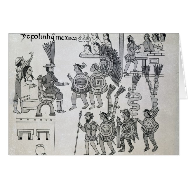 Les dernières redditions aztèques de Cuauhtemoc (Devant horizontal)