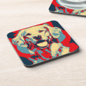 Les dessous de verre graphiques d'or ont placé (6) (Côté gauche)