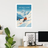 Les Deux Alpes Affiche 1 (Bureau à domicile)
