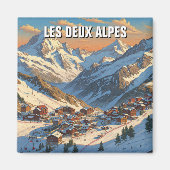 Les Deux Alpes Frankrijk Reizen Magneet (Voorkant)