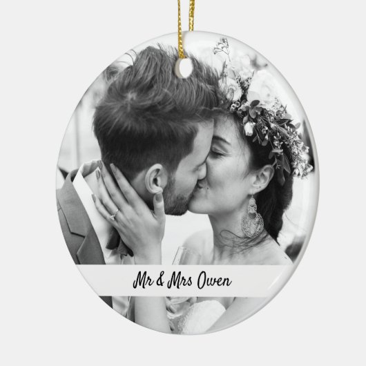 Les deux côtés Mariage Photo ornements Keepsaké Ca (Gauche)