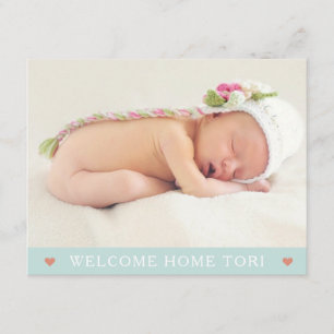 Les deux des côtés nouvelle carte de faire-part de