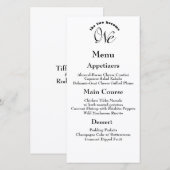 Les deux deviennent un menu Mariage blanc et noir (Devant / Derrière)