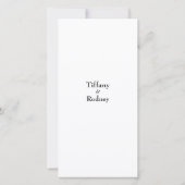 Les deux deviennent un menu Mariage blanc et noir (Dos)
