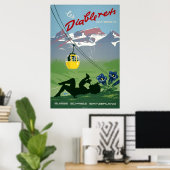 Les Diablerets, Zwitserland, Vintage Travel Poster (Thuiskantoor)