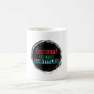 Les dimanches sont pour les sous-titres Café Mug