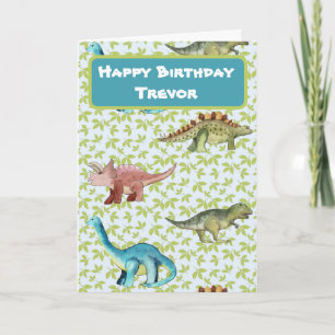 Les Dinosaures Souhaitent Un Enfant Bonne Carte D'