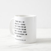 Les Dirigeants Sont Les Maîtres Du Changement Mug (Devant gauche)