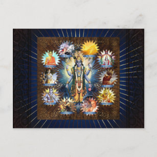 Les Dix Avatars De Vishnu - Carte Postale