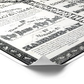 Les Dix Commandements 1876 Poster vintage restauré (Coin)