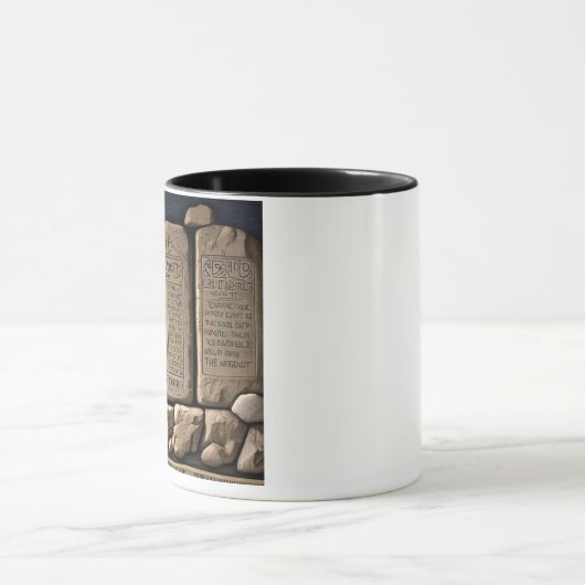 Les Dix Commandements Café Mug (Centre)