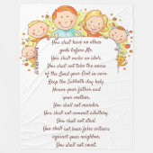 Les Dix Commandements - Couverture en polaire, 60" (Devant)