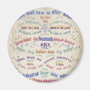 Les dix commandements magnets