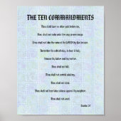 Les Dix Commandements - Poster Aqua Twists (Devant)