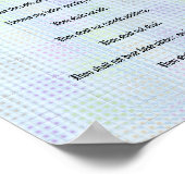 Les Dix Commandements - Poster de la Grille Bleue (Coin)