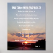 Les dix commandements - Poster du coucher du solei (Devant)