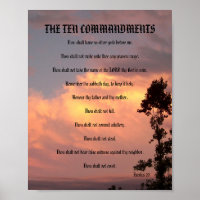 Les dix commandements - Poster du coucher du solei