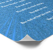 Les Dix Commandements - Poster en Spray Bleu (Coin)