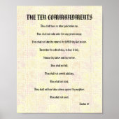 Les Dix Commandements - Poster Jaune Twists (Devant)