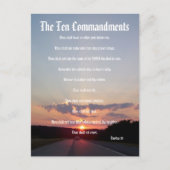 Les dix commandements - Sunset #3 Carte postale (Devant)