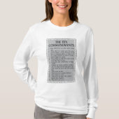 Les Dix Commandements T-shirt de la Bible (Devant)