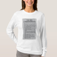Les Dix Commandements T-shirt de la Bible