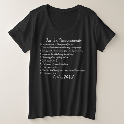 Les Dix Commandements - T-shirt féminin (Design devant)