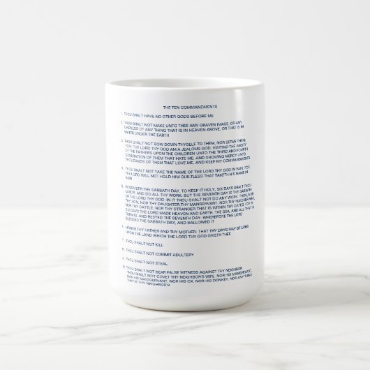 Les Dix Commandements / Tasse (Centre)