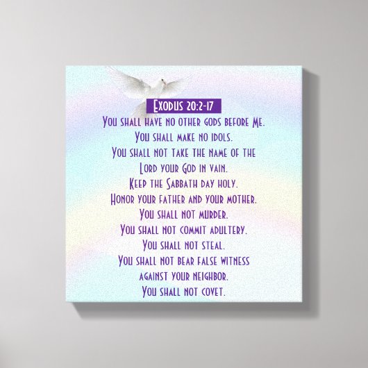 Les Dix Commandements - Toile Enveloppée (Gloss) (Recto)