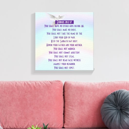 Les Dix Commandements - Toile Enveloppée (Gloss) (Insitu(Salon))