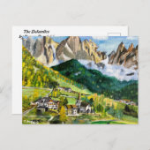 Les Dolomites, Carte Postale (Devant / Derrière)