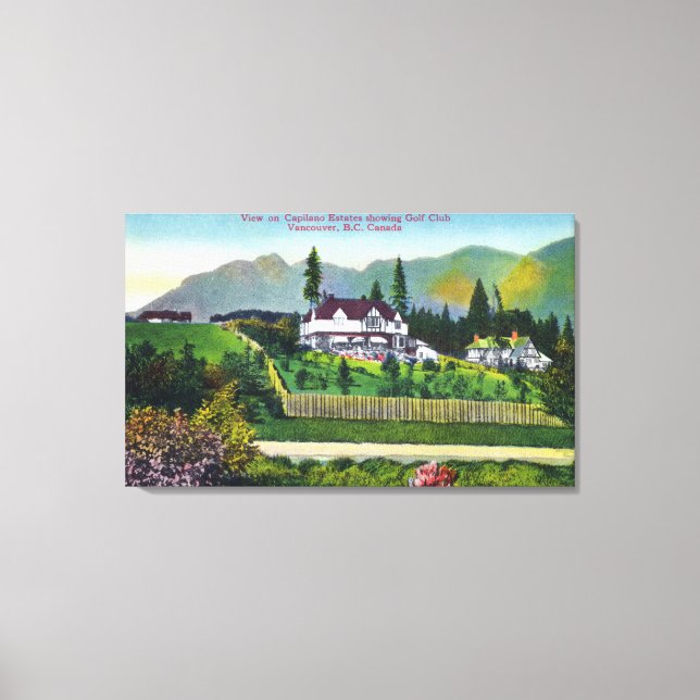 Les domaines de Capilano montrant le club de golf (Recto)