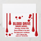 LES DONATEURS DE SANG ONT BESOIN D'UNE Invitation  (Devant / Derrière)