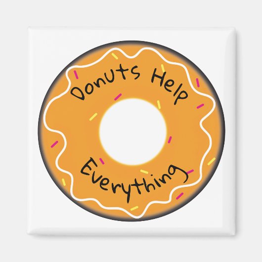 Les Donuts Aimants Réfrigérateurs Aident Tout (Devant)