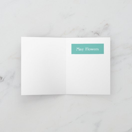 Les douches d'avril et la carte de voeux May Flowe (Intérieur)