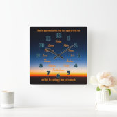 Les Douze Apôtres de Jésus Carré Horloge murale (Maison)