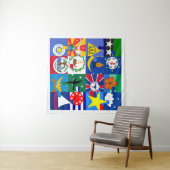 Les drapeaux de 16 États de la Tapisserie des Pala (En situation (horizontale))