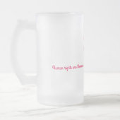 Les droits de la femme sont tasse en verre givré (Gauche)