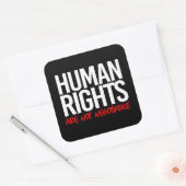 Les droits de l'homme ne sont pas des autocollants (Enveloppe)