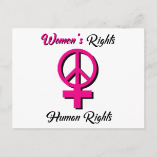Les droits des femmes sont une carte postale des d