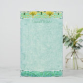 Les eaux vertes - papeterie de Nouveau d'art (Debout devant)