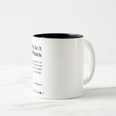 Les économistes le font avec tasse à deux tons de (Devant droit)