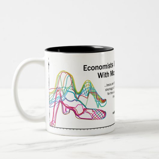 Les économistes le font avec tasse à deux tons de (Gauche)
