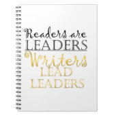 Les écrivains dirigent le Carnet des leaders (Devant)