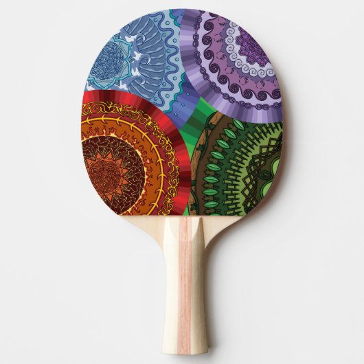 Les éléments Mandalas Raquette de Ping Pong (Devant)