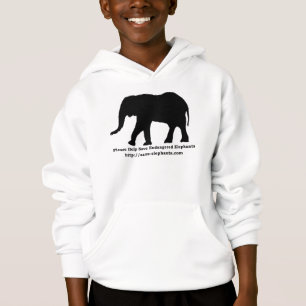 Les éléphants mis en danger Hanes badine le swea